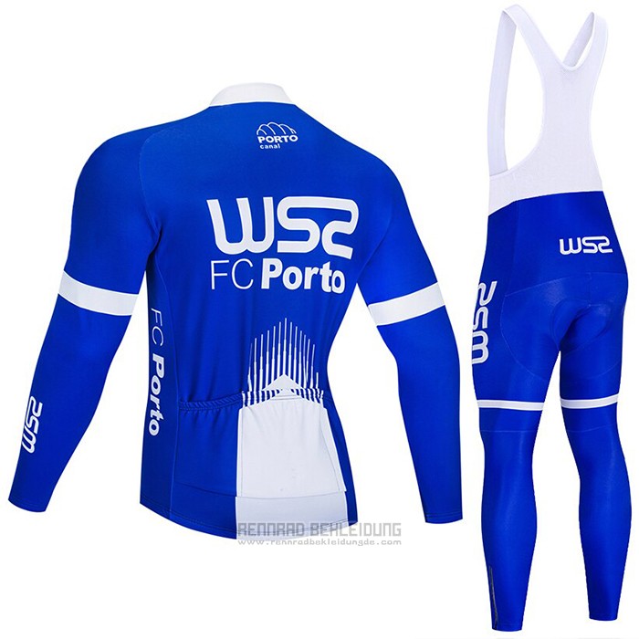 2021 Fahrradbekleidung W52-FC Porto Blau Trikot Langarm und Tragerhose